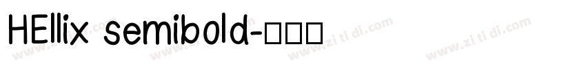 HEllix semibold字体转换
